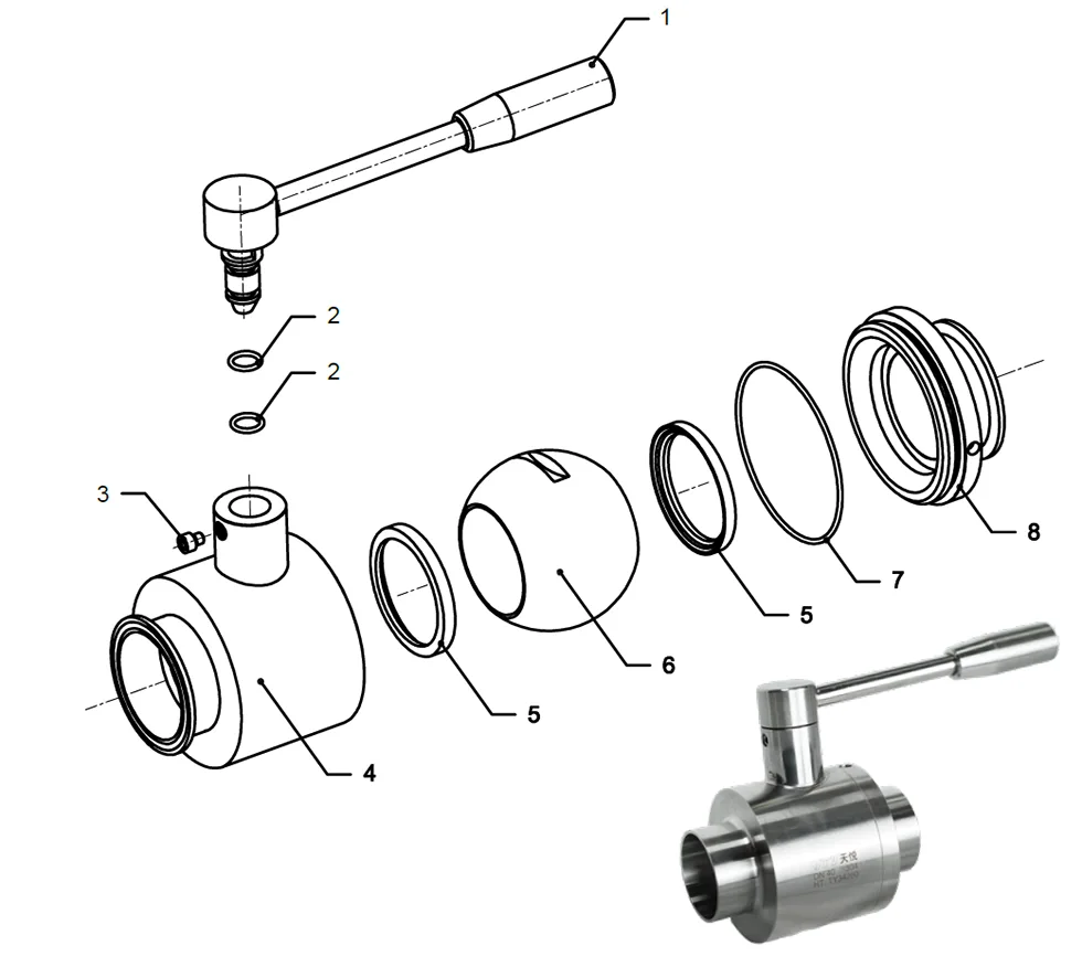 Liquid Cooling 2 Piece Ball Valve