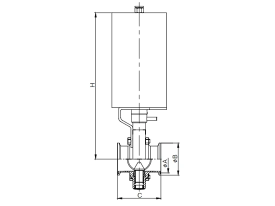 SMS Sanitary Butterfly Valve