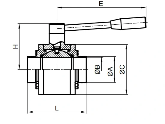 3 PC Ball Valve