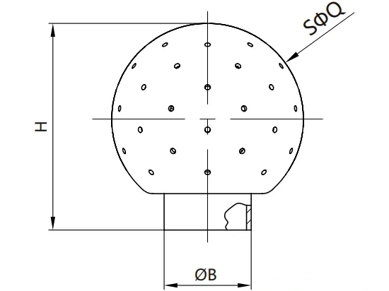 Sanitary Fixed Spray Ball