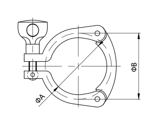 Sanitary Three Segment Clamp