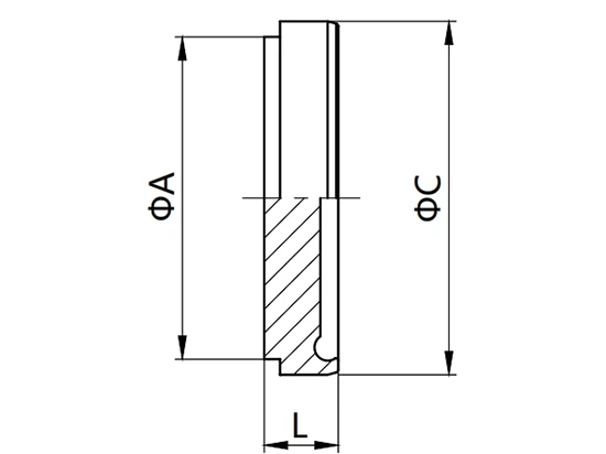 DIN 11864 and DIN 11853 Aseptic Screwed Union