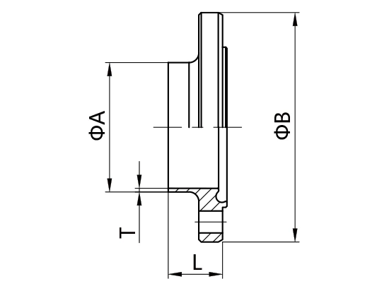 DIN 11864 and DIN 11853 Aseptic Flange Connection