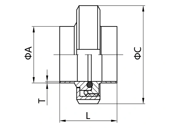 DIN 11864 and DIN 11853 Aseptic Screwed Union