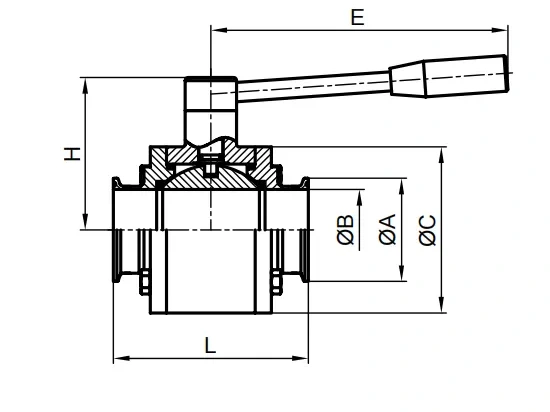 3 PC Ball Valve