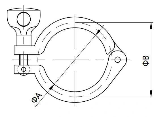 Sanitary Single Hinged Clamp