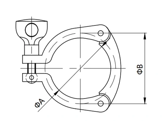 Sanitary Three Segment Clamp