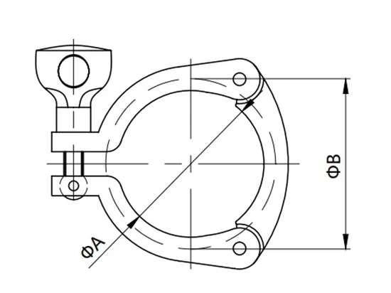 Sanitary Three Segment Clamp
