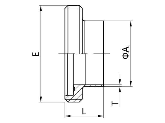 DIN 11864 and DIN 11853 Aseptic Screwed Union