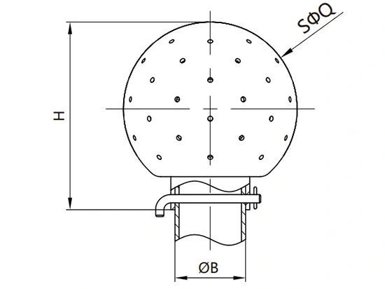 Sanitary Fixed Spray Ball