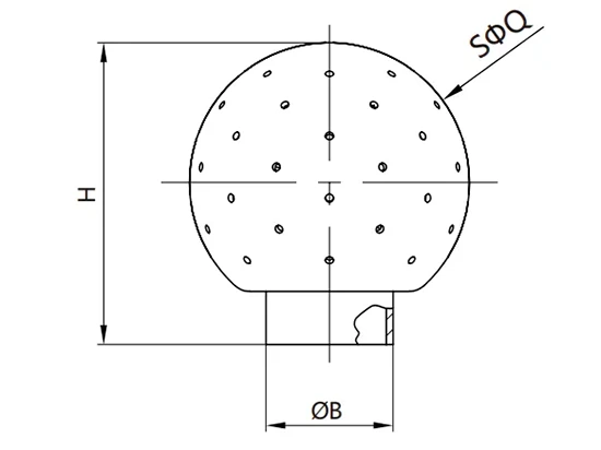 Sanitary Fixed Spray Ball