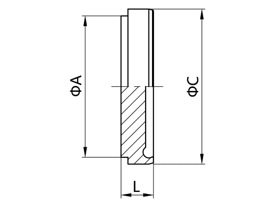 DIN 11864 and DIN 11853 Aseptic Screwed Union