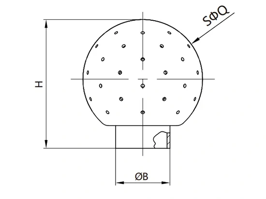 Sanitary Fixed Spray Ball