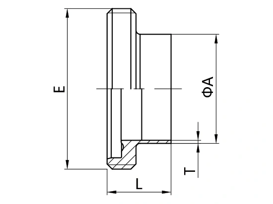 DIN 11864 and DIN 11853 Aseptic Screwed Union