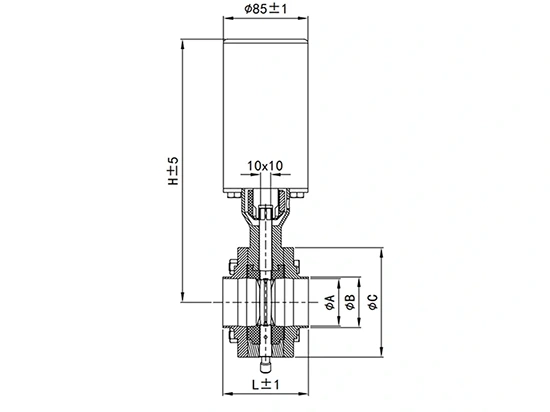 Mixproof Sanitary Butterfly Valve