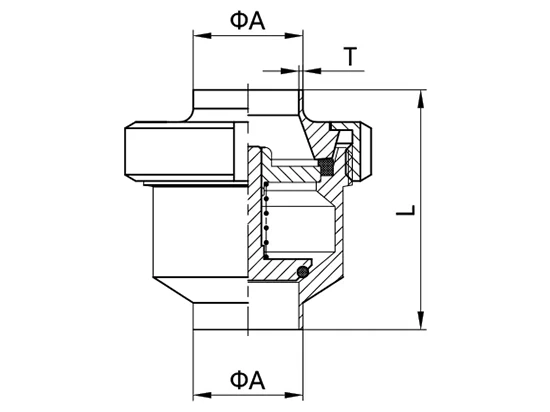 Union Type Check Valve
