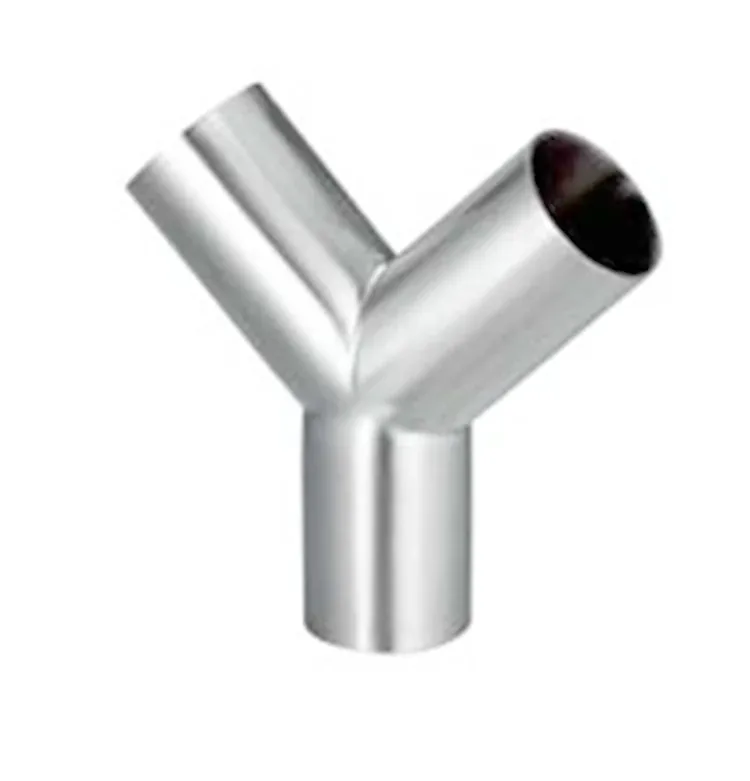 Sanitary Stainless Steel Y Type Tee Sanitary Stainless Steel Y Type Tee
